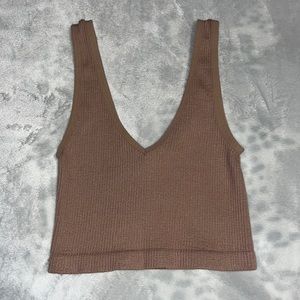 beige forever 21 tank top size medium